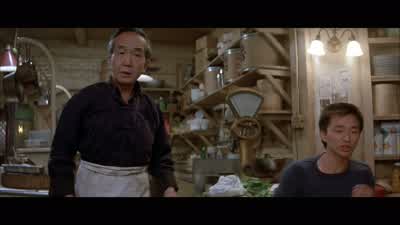 Yeah it did Two hours ago Tall guy weird clothes First you see him then you don't - Big Trouble in Little China