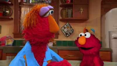 Yeah, Elmo made a chalk drawing
with this friends - The Power of We: A Sesame Street Special