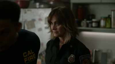 Yeah, evacuating the
prison with the crew. No. - Fire Country