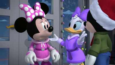 Yeah. Even though
we don't have any presents. - Mickey and Minnie Wish Upon a Christmas