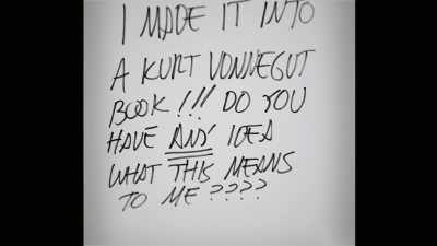 Yeah, finding myself in
a Vonnegut book - Kurt Vonnegut: Unstuck in Time
