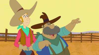 Yeah, full-sized buffaloes,
out on the plains. - Tom and Jerry Cowboy Up!