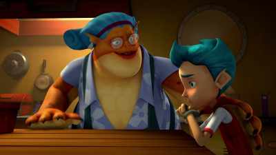 Yeah, he's got some funny-looking pants. - Monster Island