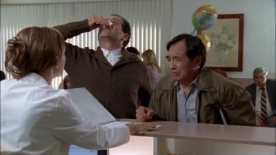 Yeah, he's saying
that he's feeling much better. - Monk