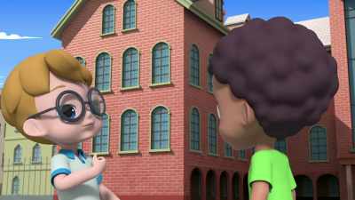 Yeah. He's super smart.
So it'll be easy to teach him to fetch. - Rainbow Rangers