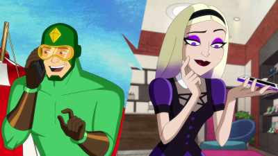 - Yeah?
- Hey, Mals, uh, we need a quick fave. - Kite Man: Hell Yeah!