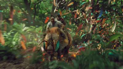 Yeah! How cool was that, little buddy? I love you, Hank! I love you so much! I love you... Too much - Journey 2: The Mysterious Island