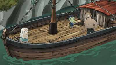 Yeah, I almost threw it out
after the monkey died. - Disenchantment
