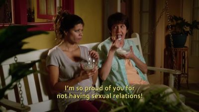 Yeah, but I didn't
tell him the reason, ma. - Jane the Virgin