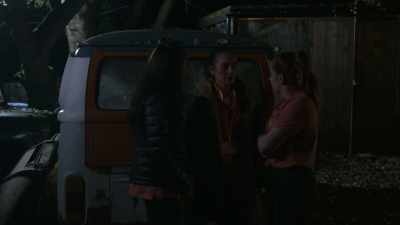 Yeah, I know, but it's
pitch black out here. - Amityville Scarecrow 2