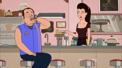 Yeah, I see squat, all right.
But isn't all that cola, - Corner Gas Animated