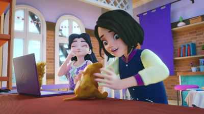 Yeah, I studied sculpting
in Paris, - LEGO Friends: Girls on a Mission