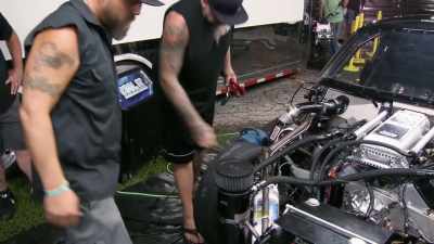 Yeah, I think if I outrun Lizzy
right here, there's no doubt about it. - Street Outlaws No Prep Kings Team Attack
