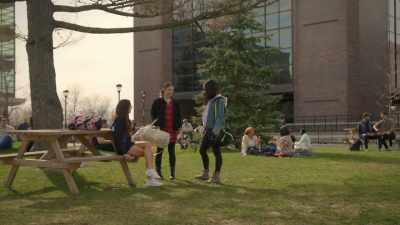 - Yeah, I'm a freshman.
Wow, you're - The Cheerleader Escort