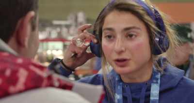 Yeah? Is there..
Are you nervous? Is it like... - Olympic Dreams