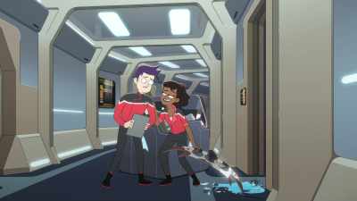 Yeah, it's a Klingon bat,
um, bat, uh, bat-- - Star Trek: Lower Decks