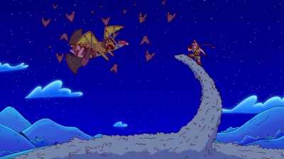 Yeah! Just put him right over
there for a rat fist punch! - ThunderCats Roar