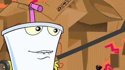 Yeah, and laying those boxes
down in perfect rows - Aqua Teen Forever: Plantasm