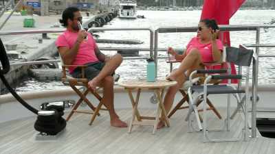 Yeah, like, and on my bed
and, like, brag, - Below Deck Sailing Yacht