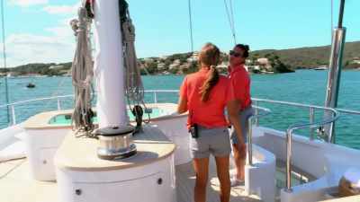Yeah. Okay, so what we do is
we just watch the sail - Below Deck Sailing Yacht