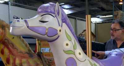 -Yeah.
-RICK LORENTZ: We've got Mary's horse here - Adventure Thru the Walt Disney Archives