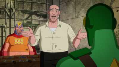 Yeah, right.
And then the old priest says, - Kite Man: Hell Yeah!