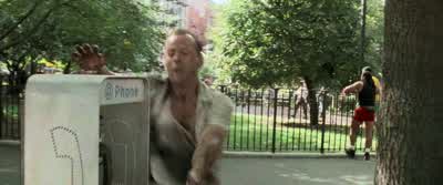 Yeah? McClane. John, you're out of shape. You barely made it. Yeah, well, we all barely make it. Wha - Die Hard with a Vengeance