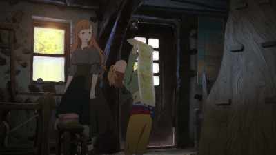 Yeah, it says,
"Anora, feel better soon." - Maquia: When the Promised Flower Blooms