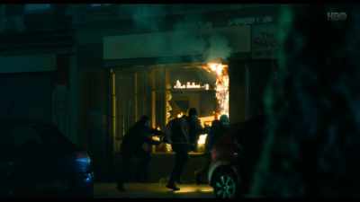 -Yeah, see it burn!
-Yeah, lets get out of here. - Baghdad in My Shadow