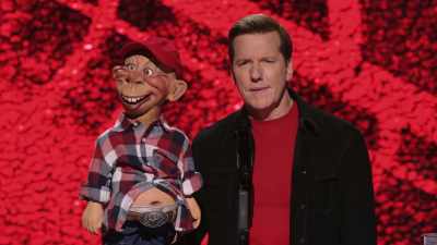 - Yeah, if she spins around too
fast, she'll suck you right in. - Jeff Dunham:  I'm With Cupid