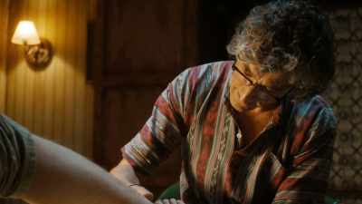 - Yeah.
- [SNIFFS] - Lodge 49
