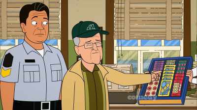 Yeah, stick to your system, Oscar.
Loyalty is important. - Corner Gas Animated