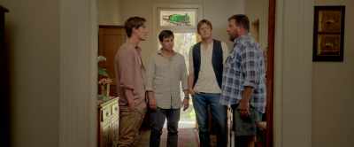 - Yeah, sure, why not?
- Great. I'll, er... I'll go get her then. - A Few Less Men