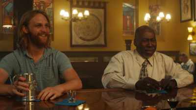 Yeah.
Temping over at Orbis. - Lodge 49