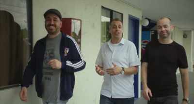 Yeah, that's right, we stopped
at this roadside motel - Impractical Jokers: The Movie