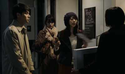 - Yeah, the bus hit a deer.
- Never mind that! Come on! - Asako I & II