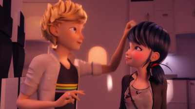 ‐ Yeah, there. In your hair.
‐ (Gasps) - Miraculous World: New York, United HeroeZ