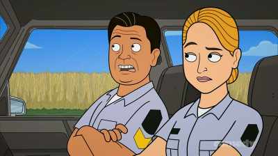 Yeah, but they have a cool accent - Corner Gas Animated