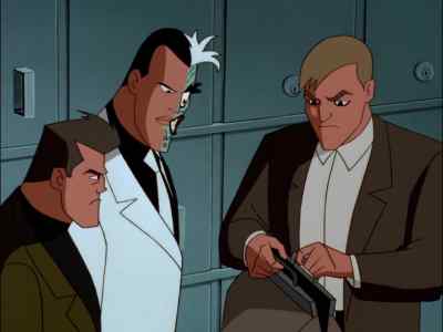 Yeah, they're in here, chief.
Safe and sound. - The New Batman Adventures