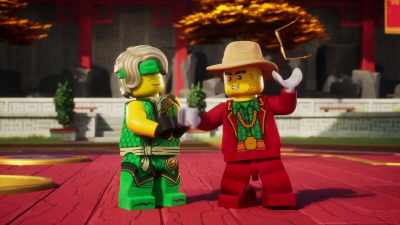 Yeah, you try shaving
with invisible skin. [chuckles] - LEGO Ninjago: Dragons Rising