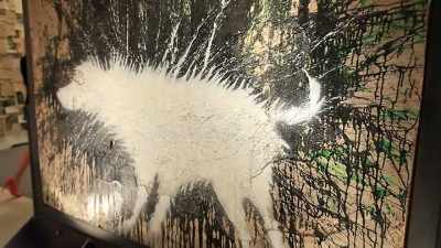 Yeah, we went and painted
quite a few pieces - Saving Banksy