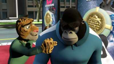 Yeah so we're not exactly
what you would call stars. - Panda vs. Aliens
