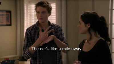 Yeah, we would've parked closer, - Switched at Birth