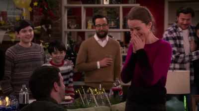 -Yeah.
-Yeah! [chuckles] - Merry Happy Whatever