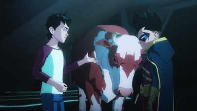 Yeah. You have to milk it, it's a cow. - Batman and Superman: Battle of the Super Sons