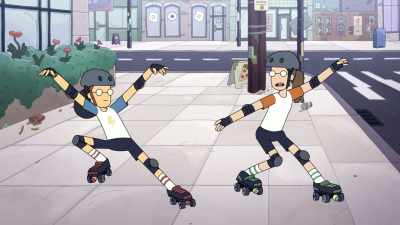 Yeah. You should join
our roller derby team. - Adventure Time: Fionna & Cake