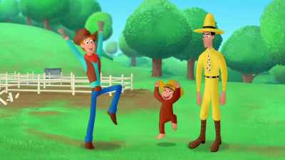 - Yee-haw!
(Curious George chattering) - Curious George: Go West, Go Wild