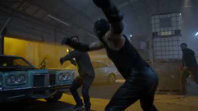 (yelling, grunting) - Ultra Violet & Black Scorpion