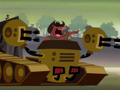 (YELLING INCOHERENTLY) - Samurai Jack