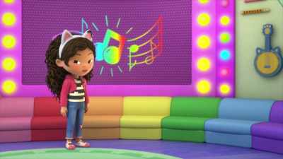 ♪ Yellow, red, blue, blue, orange, blue ♪ - Gabby's Dollhouse